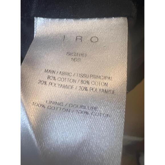 IRO Sigrid Dress V Neck 3/4 Sleeves Elastic Waist Sheer Striped Dress Medium - Picture 6 of 10